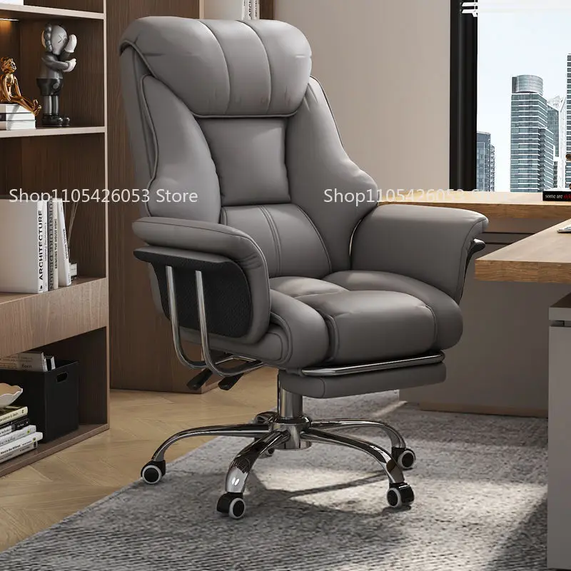 Home Office With Sofa - เก้าอี้ผู้บริหารรุ่นใหม่ สำหรับโฮมออฟฟิศ คอมพิวเตอร์ โซฟาแสนสบาย ห้องทำงาน สามารถเอนนอนและหมุนได้