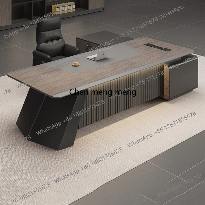 Home Office Interior Design - โต๊ะทำงานดีไซน์หรู F150 สไตล์โมเดิร์น สวยงาม ทันสมัย ขนาดใหญ่