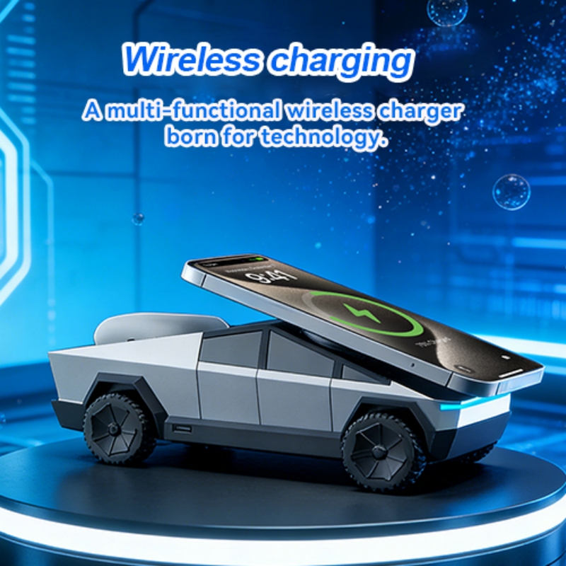 Desk Charging Station - แท่นวางเดสก์ท็อป 3-in-1 CyberDock สถานีชาร์จไร้สายสำหรับสมาร์ทโฟนและหูฟัง