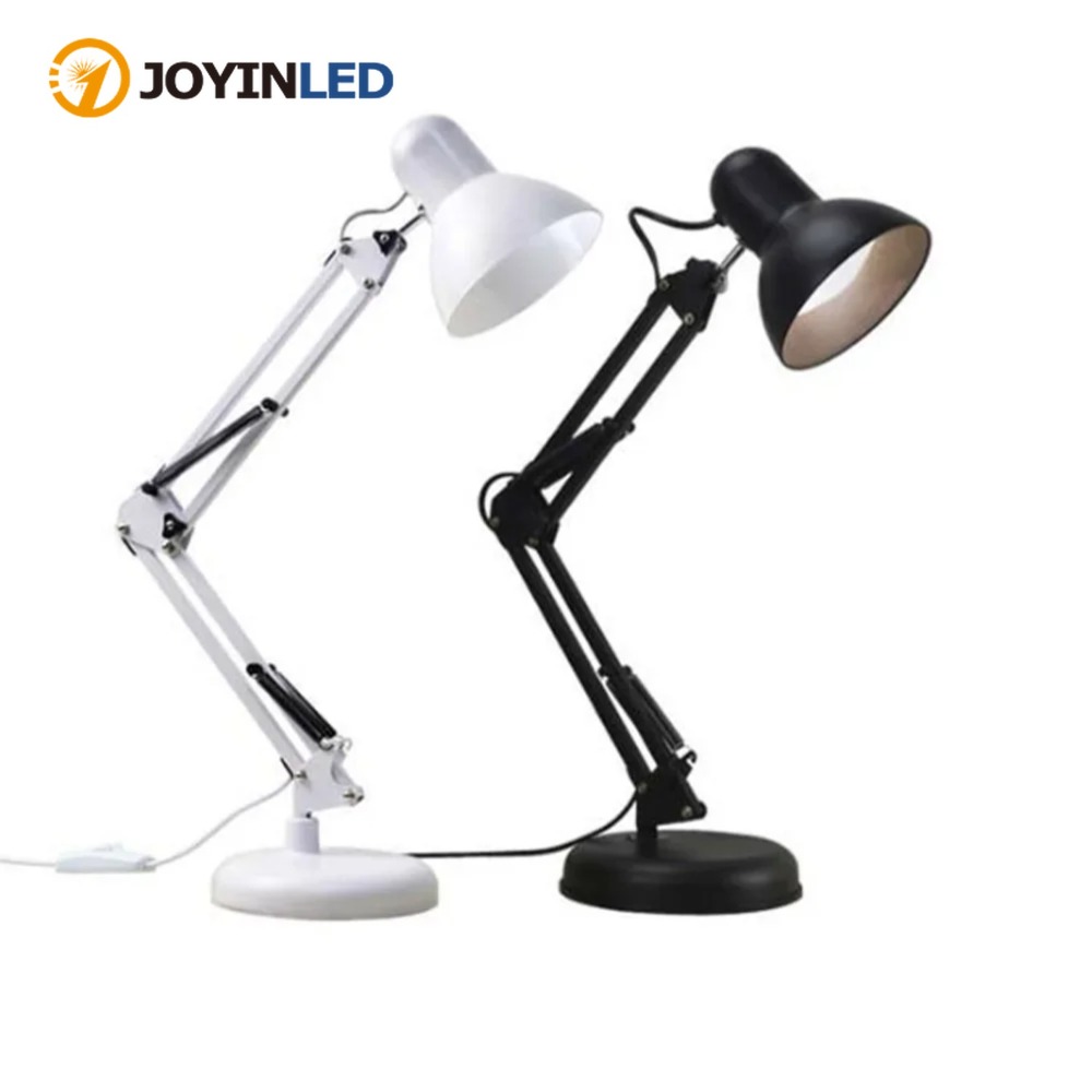 Home Office Work Table - โคมไฟตั้งโต๊ะปรับระดับได้ JOYINLED รุ่น E27 พร้อมแขนปรับระดับและที่หนีบ สำหรับใช้งานในบ้าน