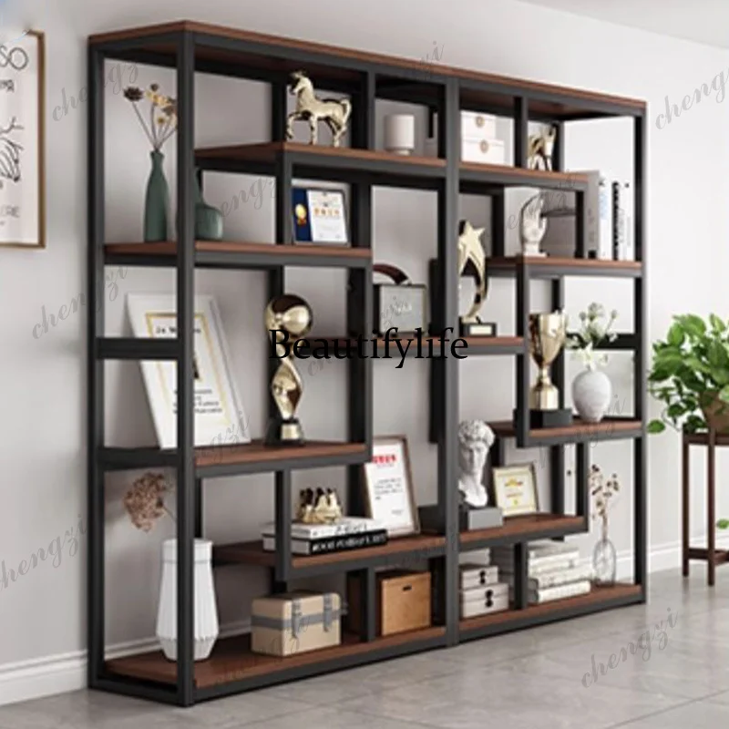 Home Office Interior Design - ชั้นวางหนังสือดีไซน์ M138 ชั้นวางของโลหะแบบเปิด ชั้นวางหนังสือทรงลูกบาศก์สำหรับตกแต่งภายใน ชั้นวางนิตยสารสำนักงาน เฟอร์นิเจอร์ดีไซน์เฉพาะตัว