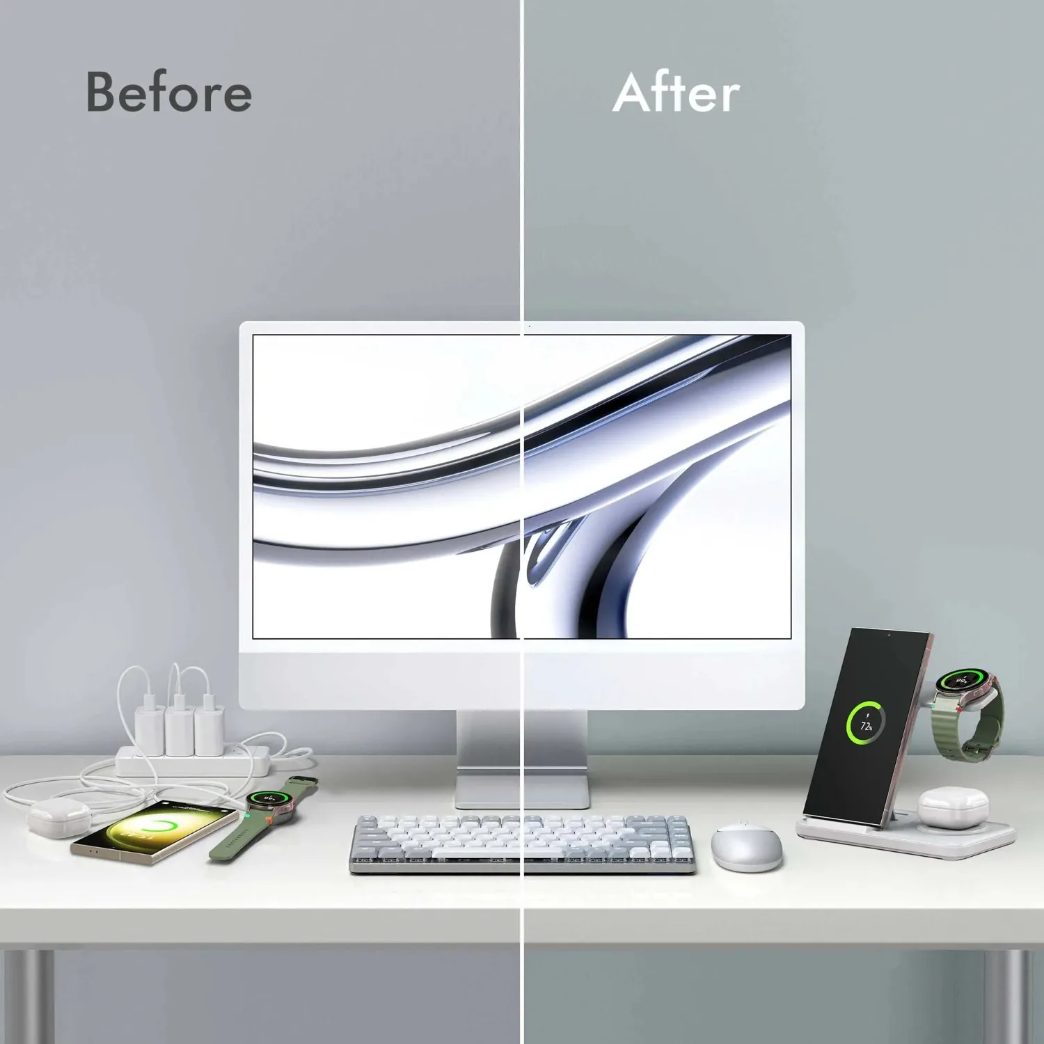 แท่นชาร์จไร้สาย 3-in-1 สำหรับ  - Desk Charging Station บทวิจารณ์และราคา