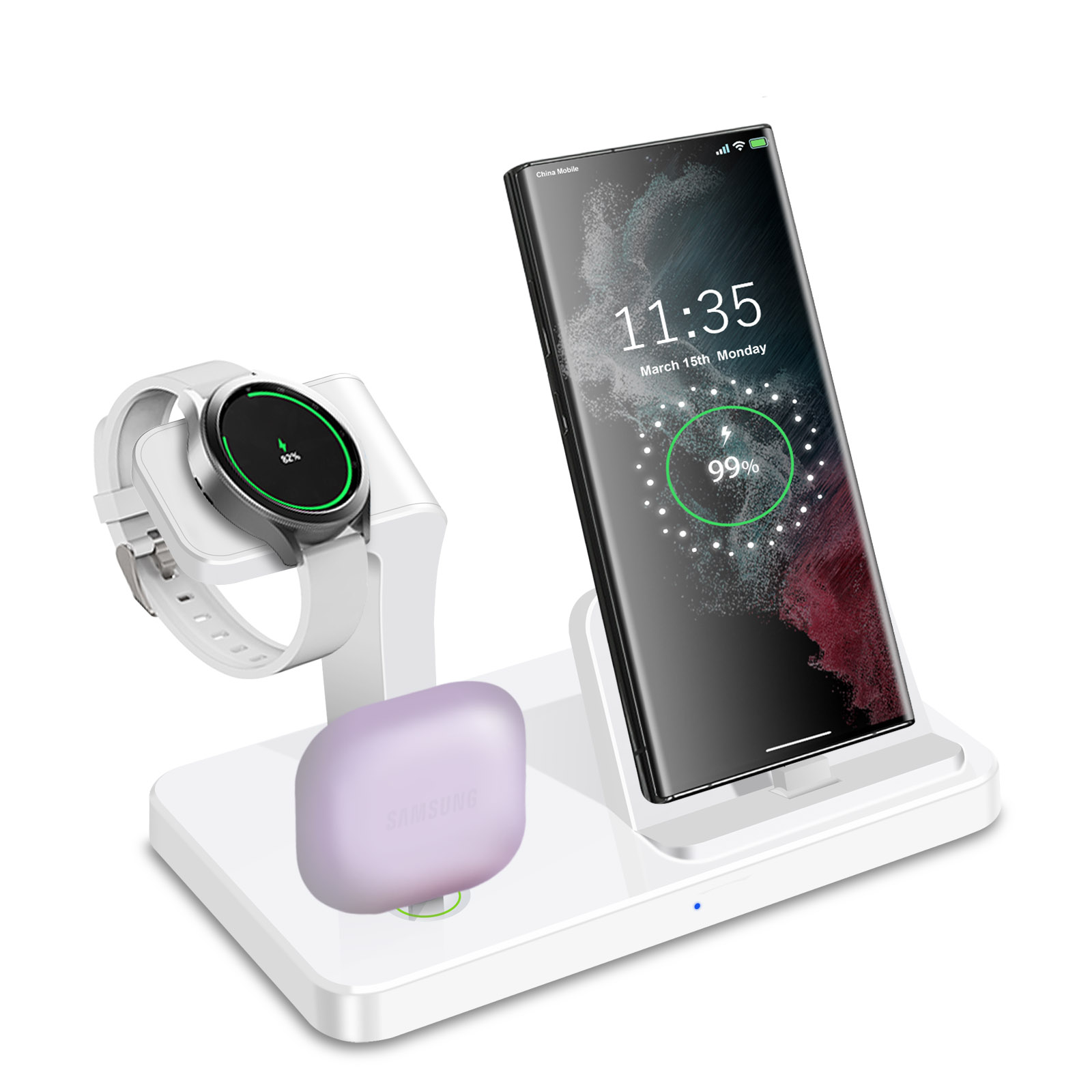 แท่นชาร์จไร้สายแบบ 3 in 1 พร้อ - Desk Charging Station บทวิจารณ์และราคา