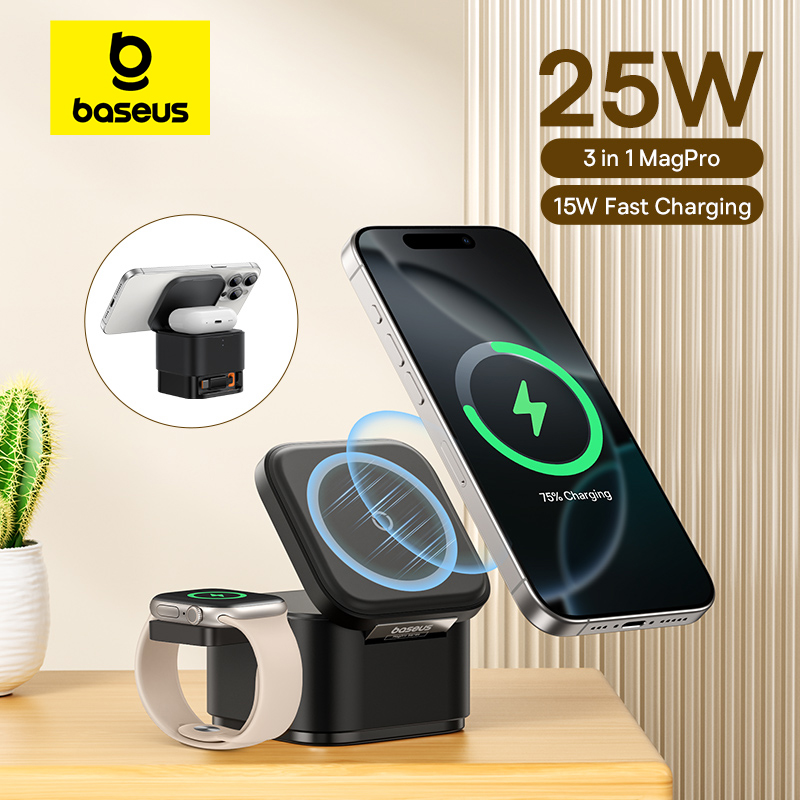 แท่นชาร์จไร้สายแม่เหล็ก Baseus - Desk Charging Station บทวิจารณ์และราคา