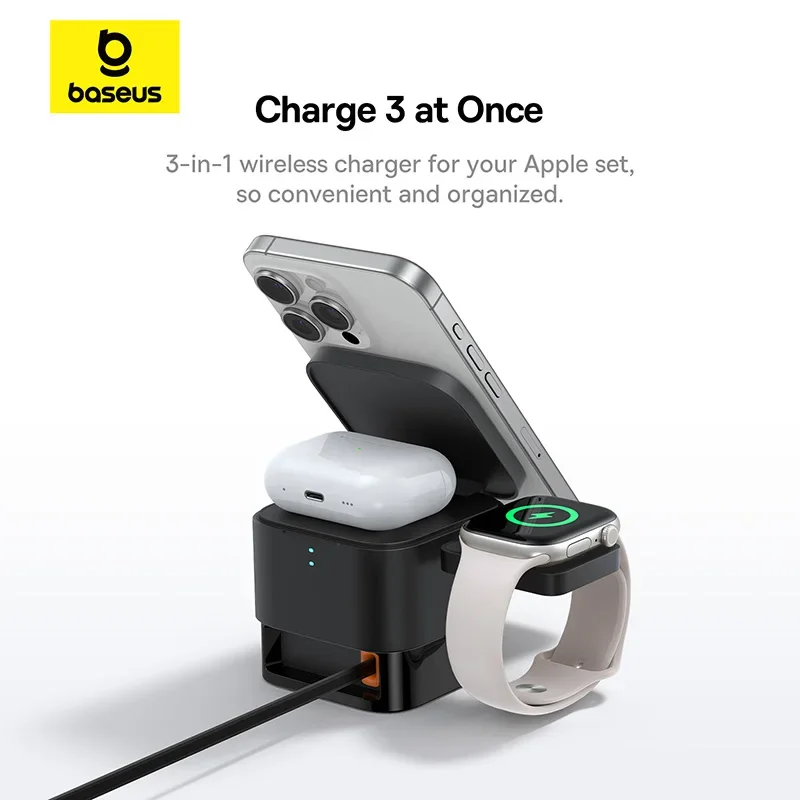 แท่นชาร์จไร้สายแม่เหล็ก Baseus - Desk Charging Station บทวิจารณ์และราคา
