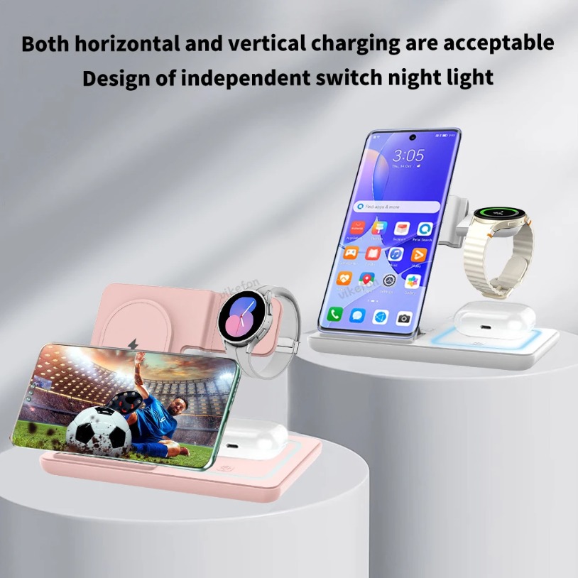 แท่นชาร์จไร้สายแบบพับได้ 3 in  - Desk Charging Station บทวิจารณ์และราคา