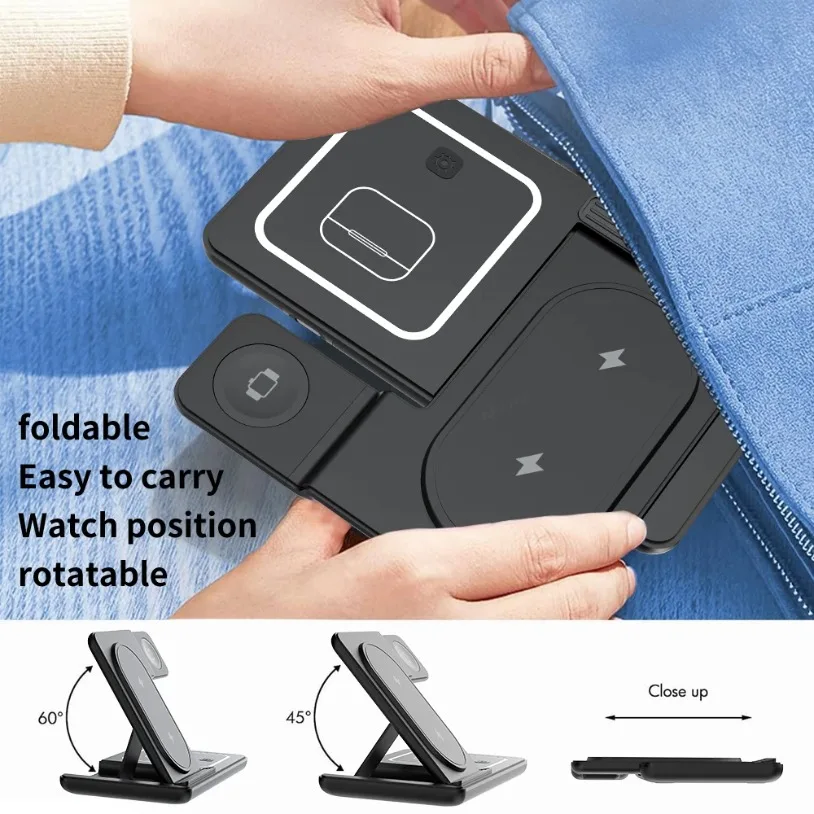 แท่นชาร์จไร้สายแบบพับได้ 3 in  - Desk Charging Station บทวิจารณ์และราคา