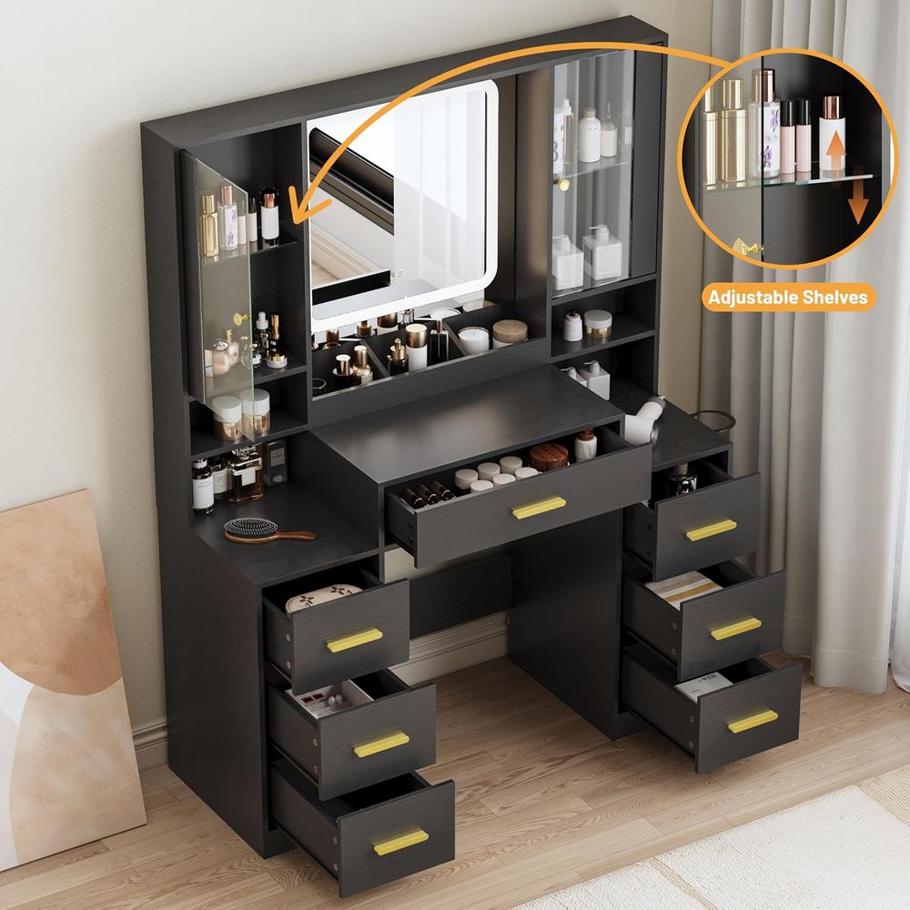 โต๊ะเครื่องแป้งพร้อมลิ้นชัก 7  - Desk Charging Station บทวิจารณ์และราคา