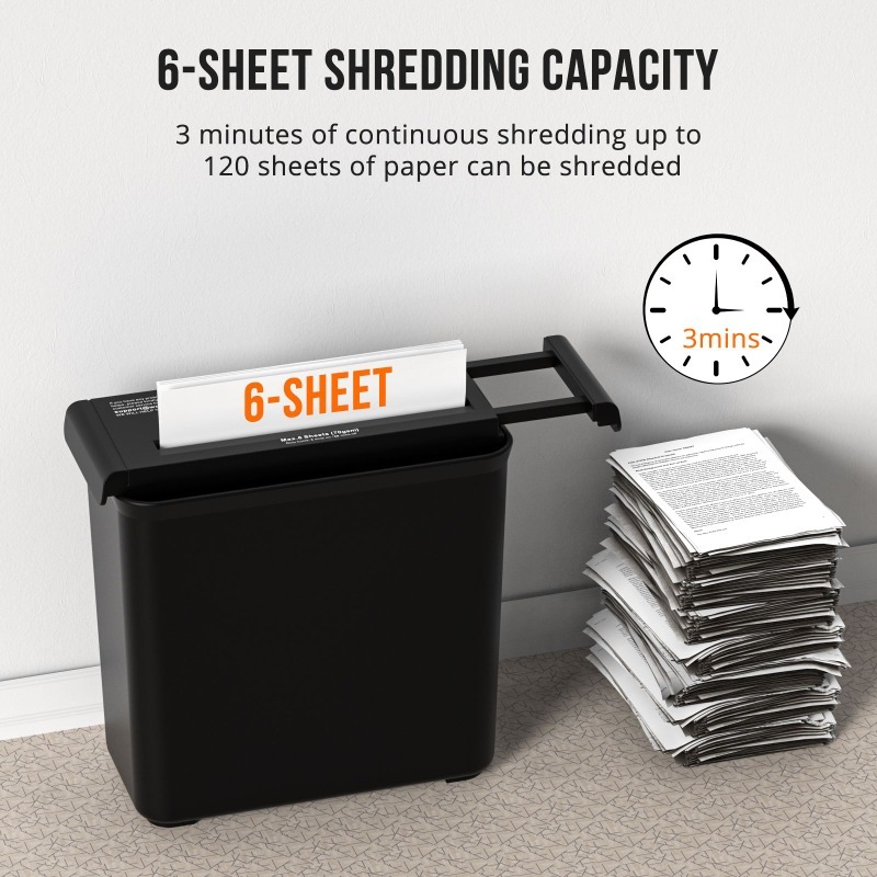 เครื่องทำลายเอกสารแบบใช้มือหมุ - Home Office Paper Shredder บทวิจารณ์และราคา