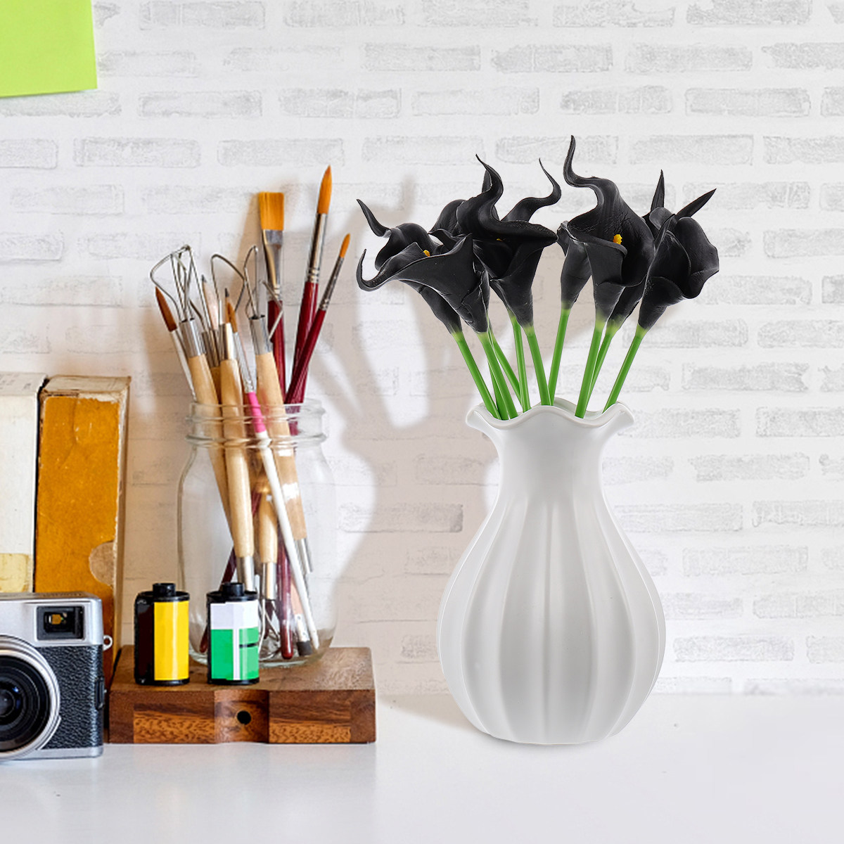 ดอกคาลล่าลิลลี่ประดิษฐ์คุณภาพพ - Home Office Interior Design บทวิจารณ์และราคา