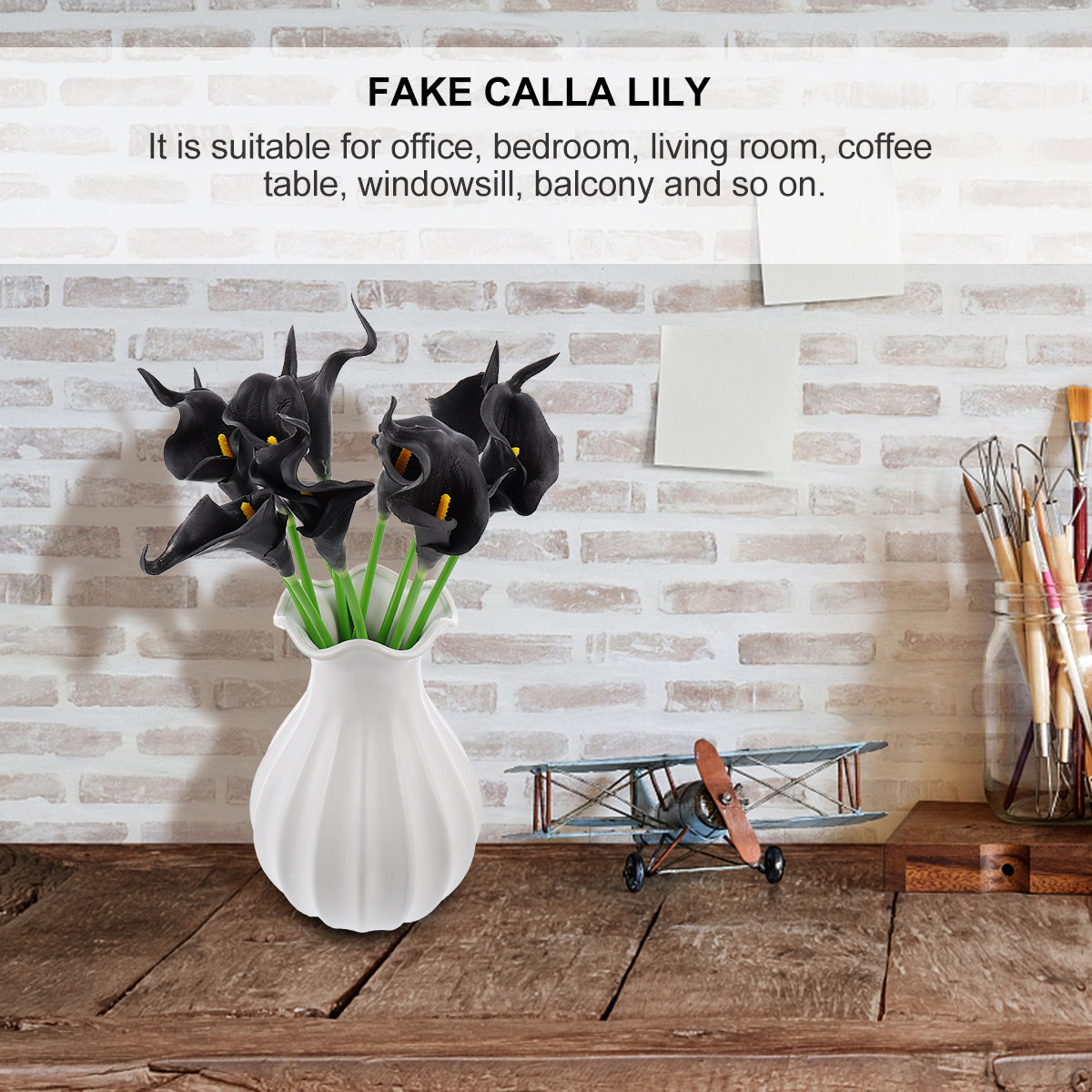 ดอกคาลล่าลิลลี่ประดิษฐ์คุณภาพพ - Home Office Interior Design บทวิจารณ์และราคา