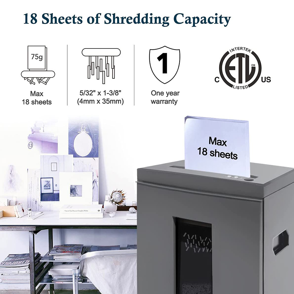 เครื่องทำลายเอกสารสำหรับสำนักง - Home Office Paper Shredder บทวิจารณ์และราคา