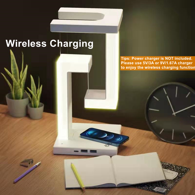 โคมไฟตั้งโต๊ะแบบลอยตัวพร้อมที่ - Desk Charging Station บทวิจารณ์และราคา