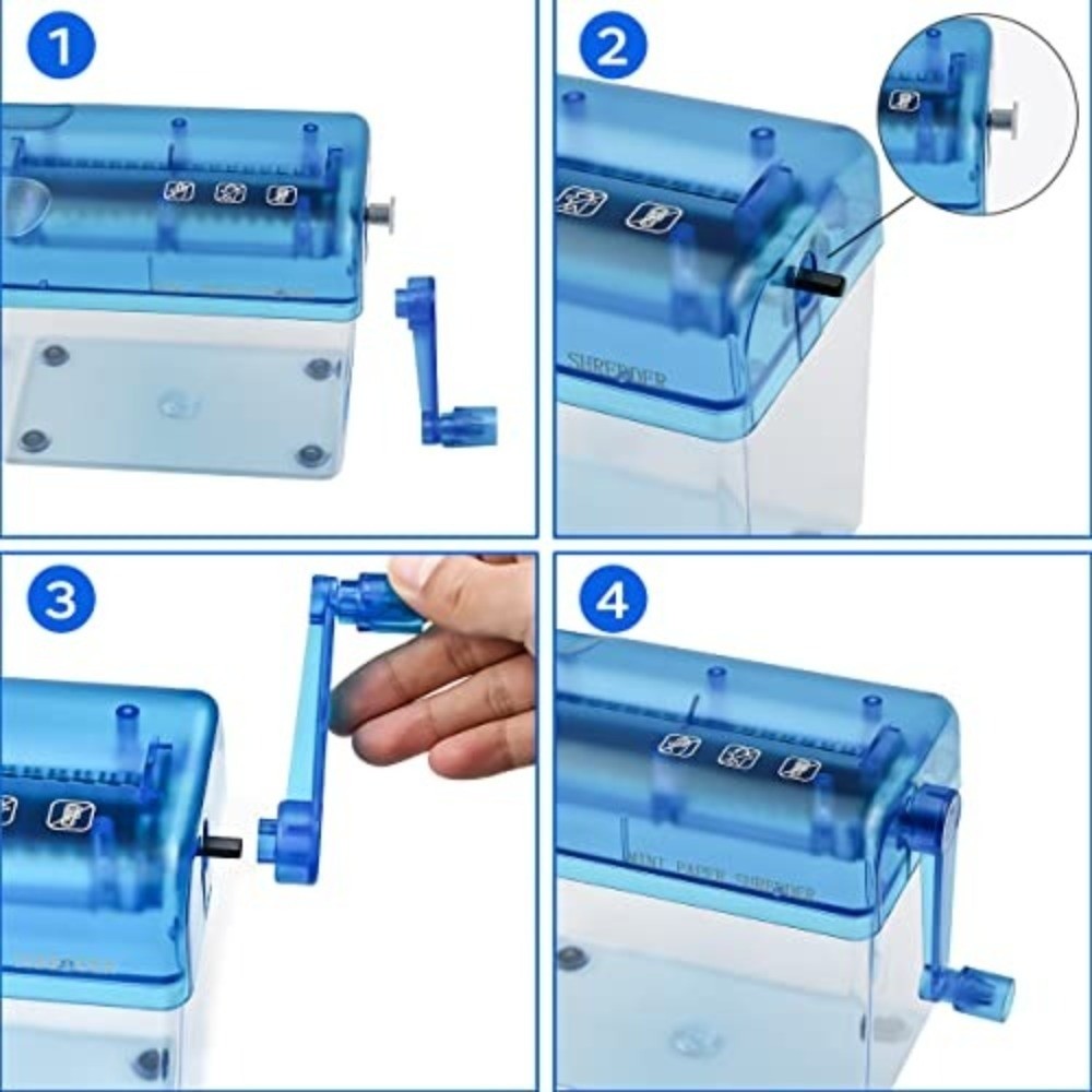 เครื่องทำลายเอกสารแบบมือหมุน A - Home Office Paper Shredder บทวิจารณ์และราคา