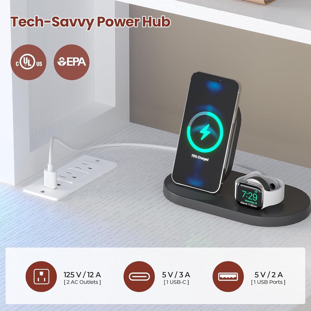 เตียงคู่ ADORNEVE พร้อมโต๊ะทำง - Desk Charging Station บทวิจารณ์และราคา
